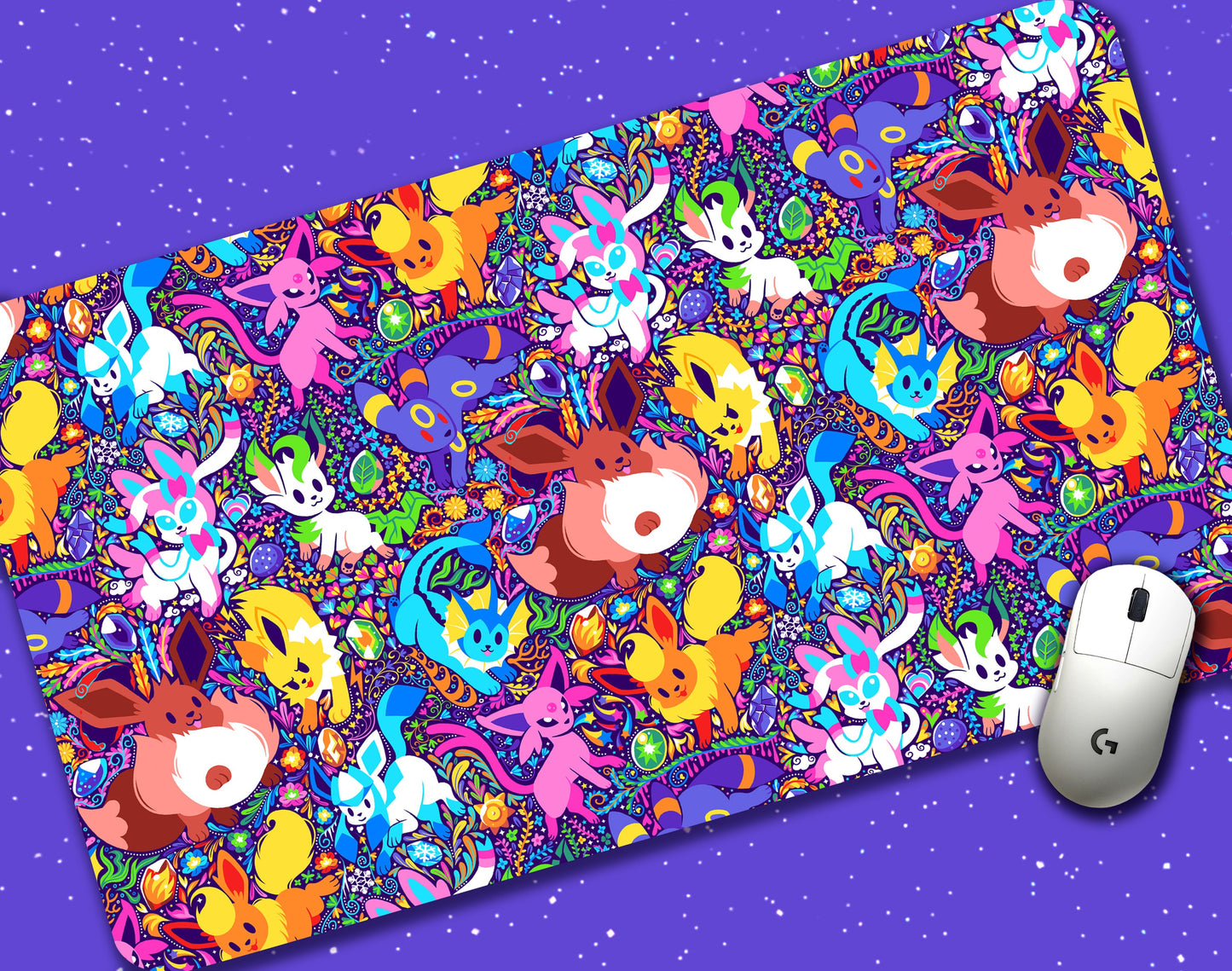 Eeveelutions Jumbo Desk Mat