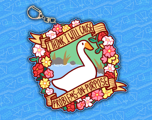 Goose 2.5" Acrylic Charm