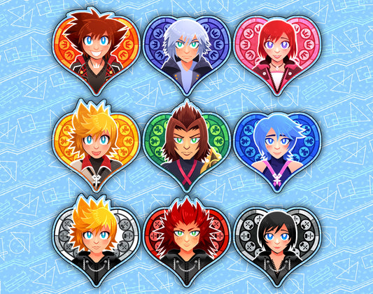 Kingdom Hearts 2.5" Acrylic Charms