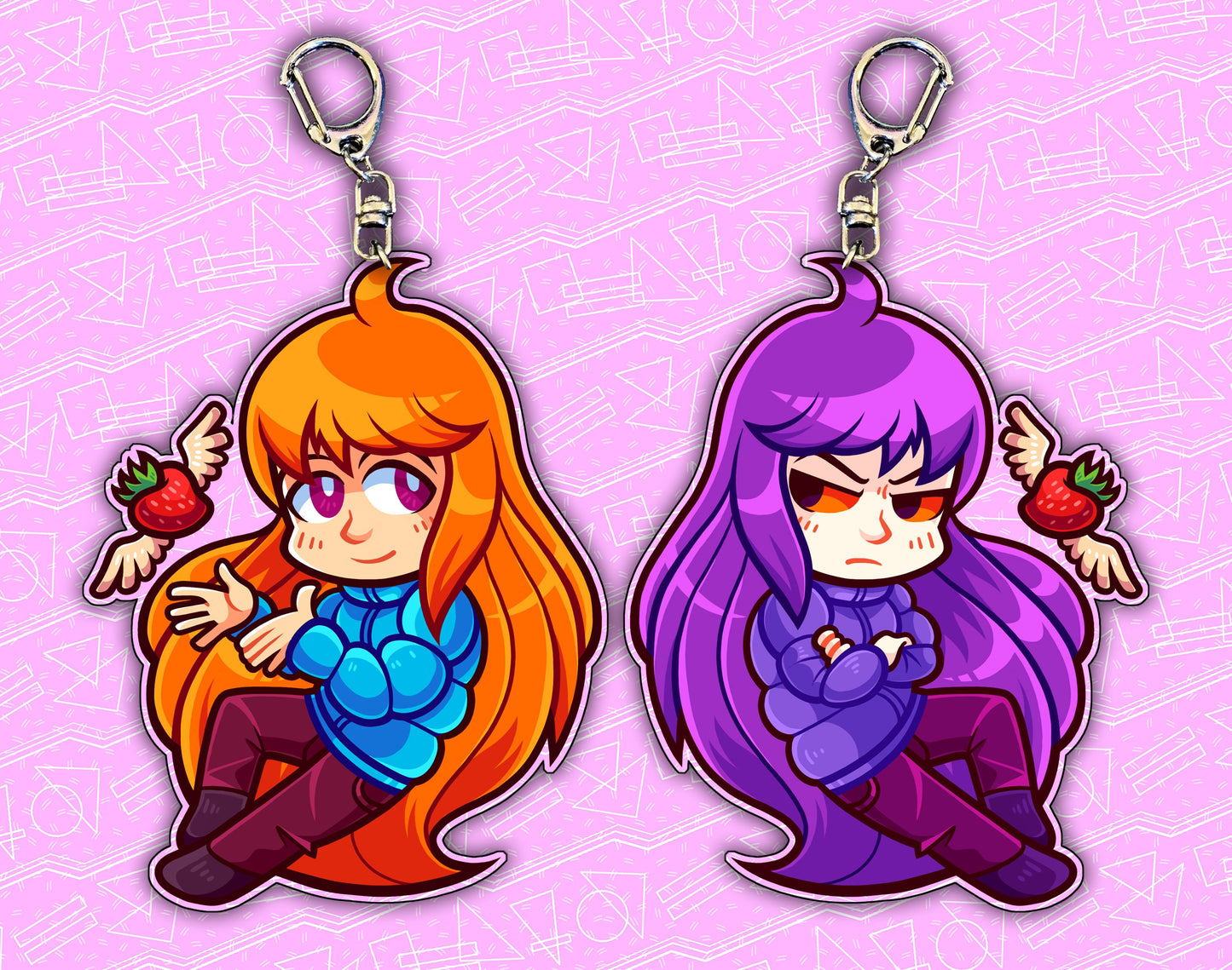 Celeste Double-Sided 2.5" Acrylic Charm