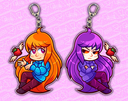 Celeste Double-Sided 2.5" Acrylic Charm