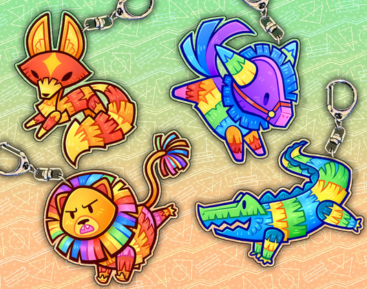 Piñata Pals 2.5" Acrylic Charms