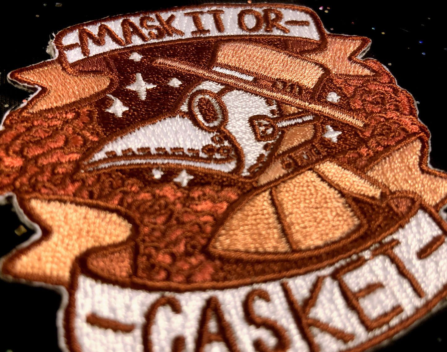 Mask It Embroidered Patch