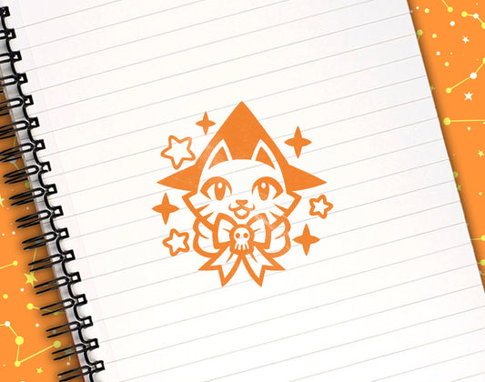 Witchy Kitty Self-Inking Stamp