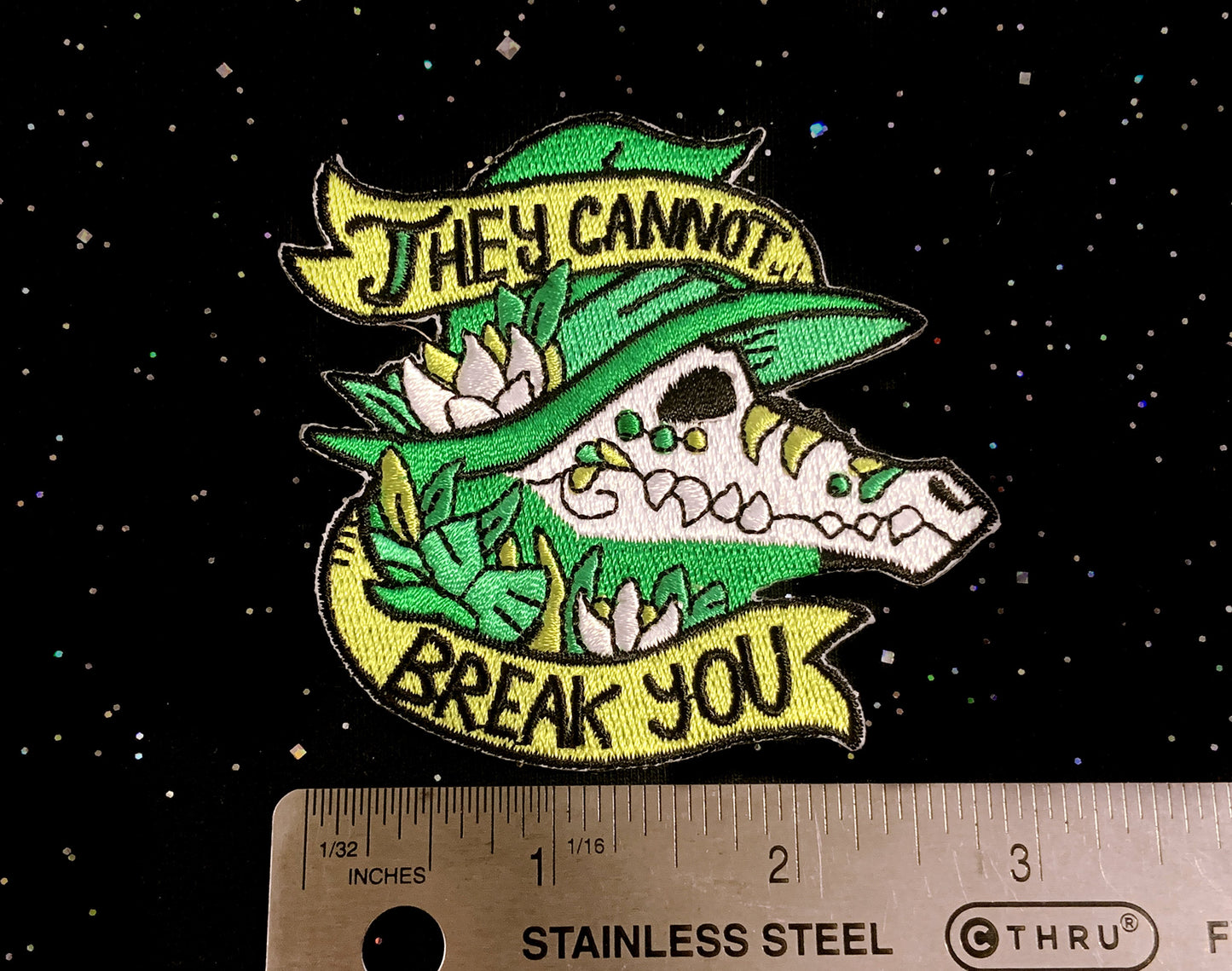 Crocodile Embroidered Patch