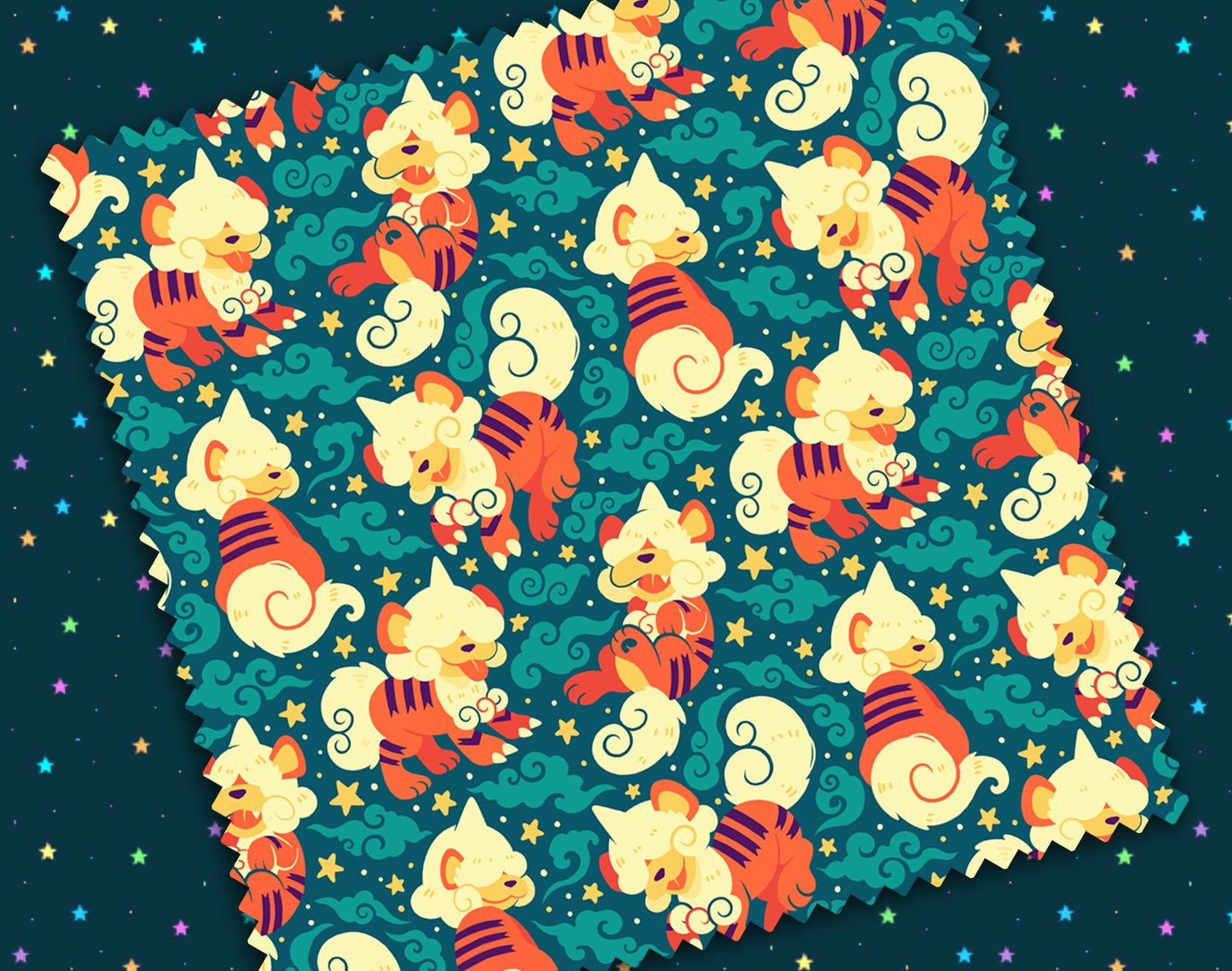 Hisuian Growlithe Microfiber Cloth