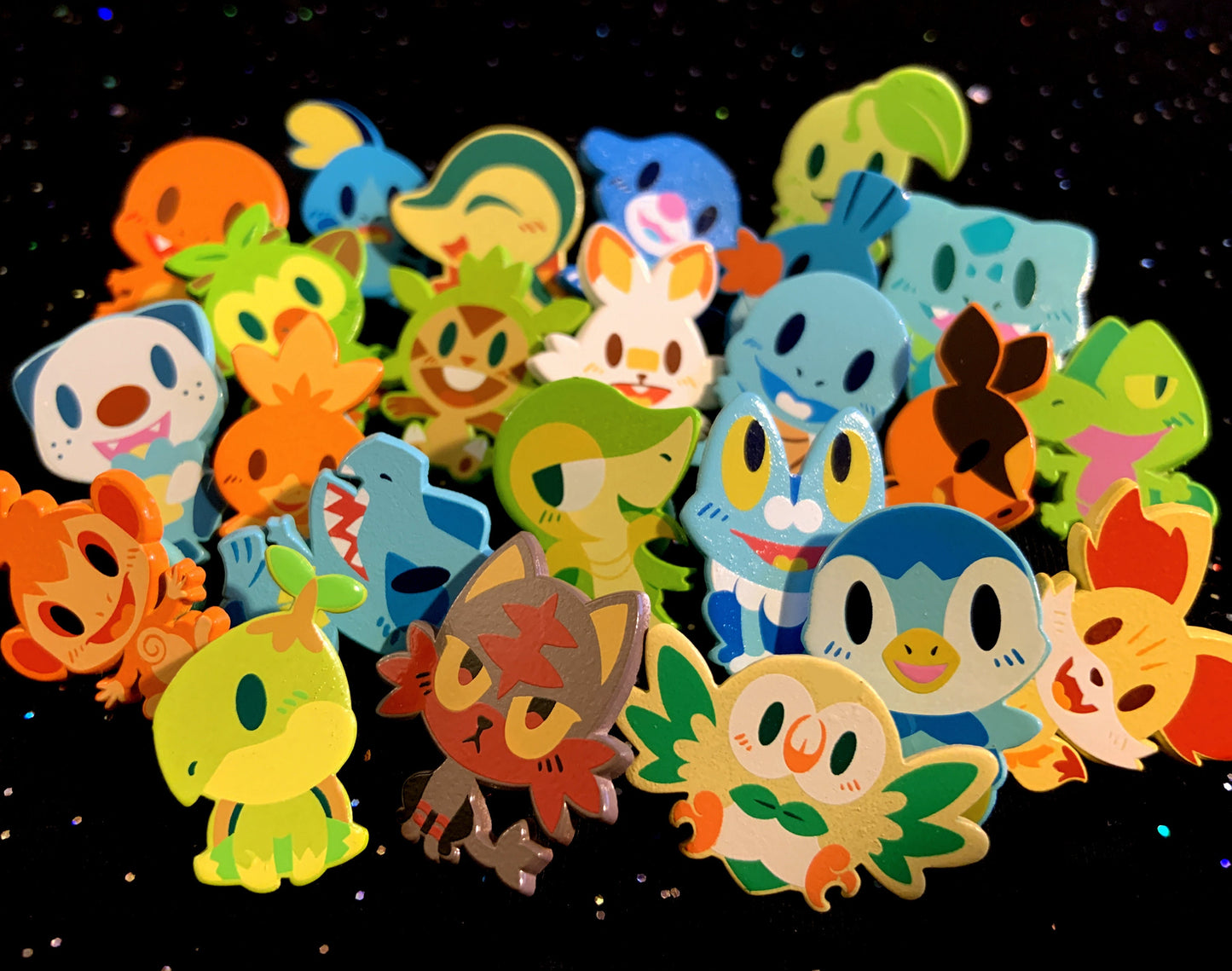 Chespin Dyed Enamel Pin