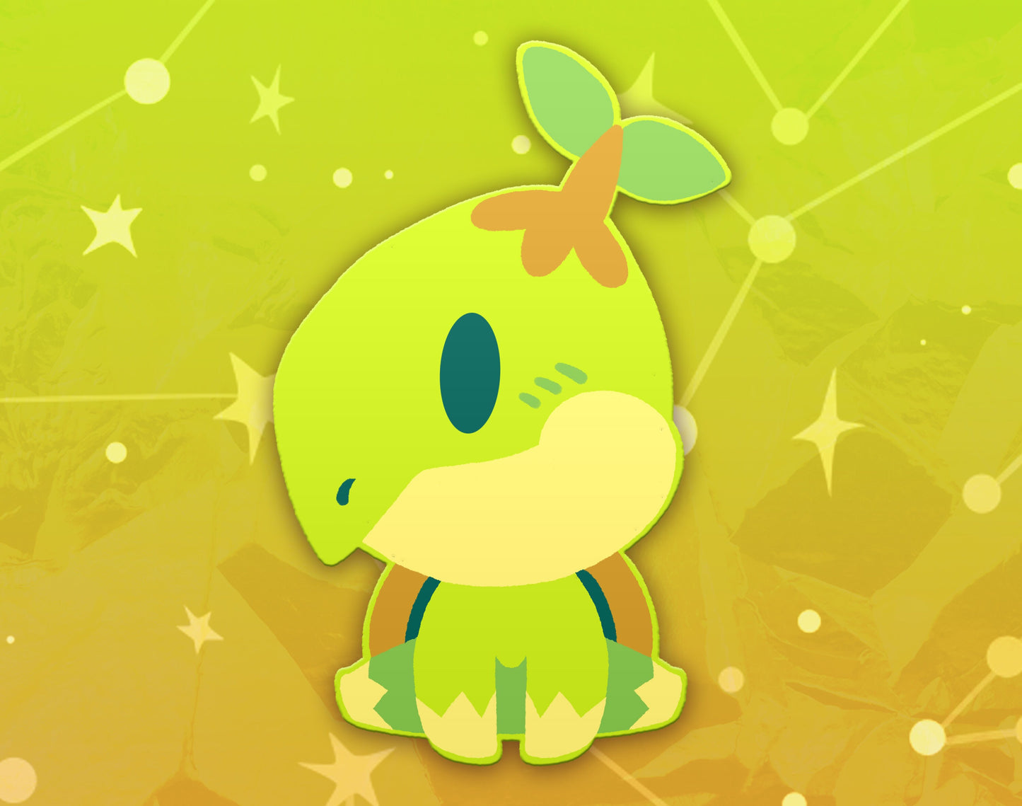 Turtwig Dyed Enamel Pin