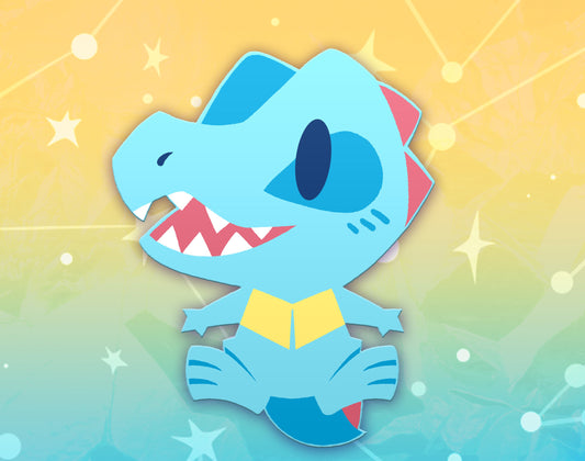 Totodile Dyed Enamel Pin