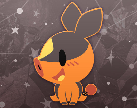 Tepig Dyed Enamel Pin