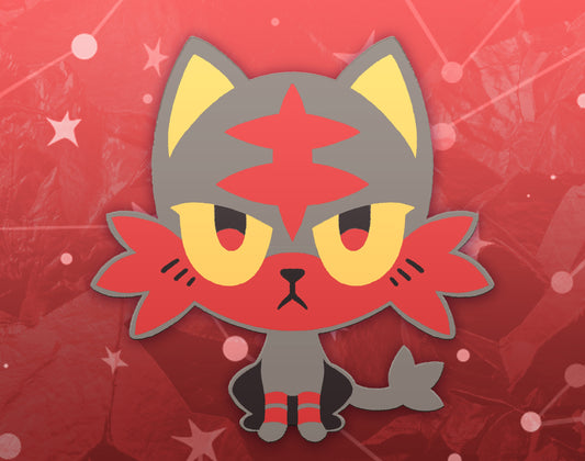 Litten Dyed Enamel Pin