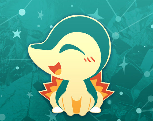 Cyndaquil Dyed Enamel Pin
