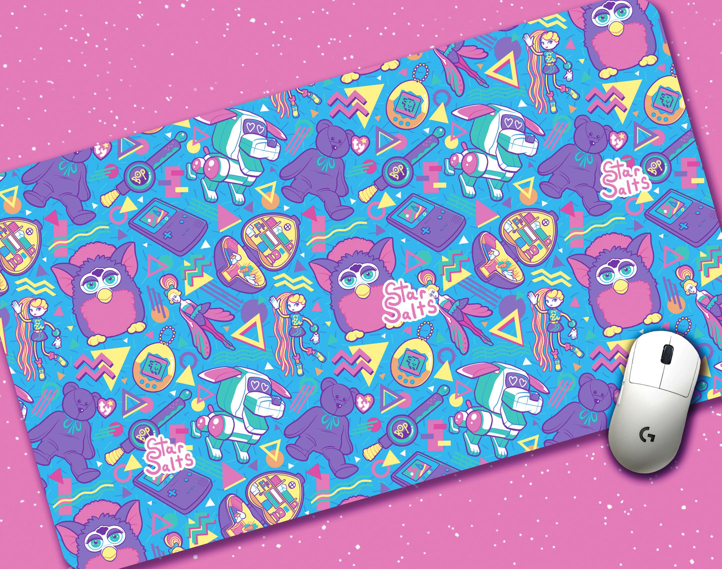90's Toybox Jumbo Desk Mat
