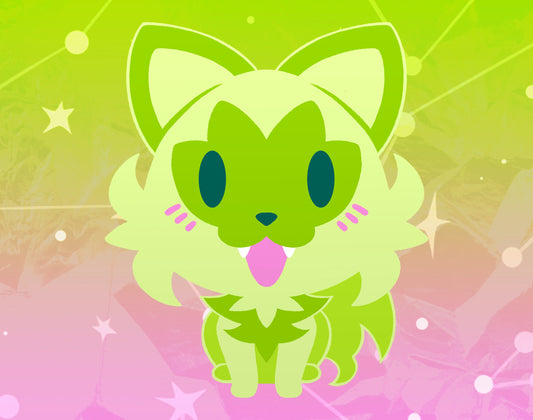 Sprigatito Dyed Enamel Pin