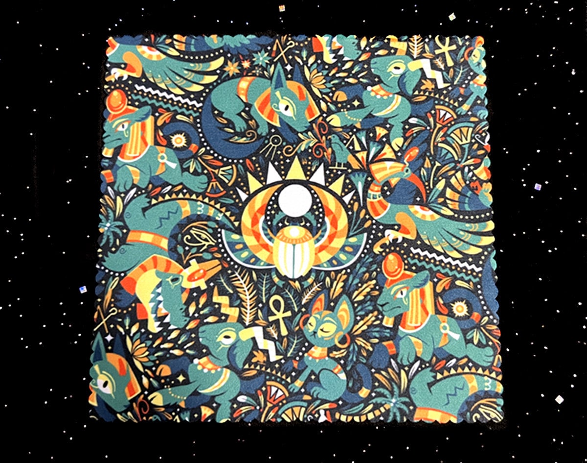 Egyptian Deities Microfiber Cloth