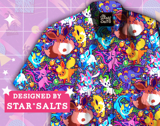 Eeveelutions Button Up Shirt