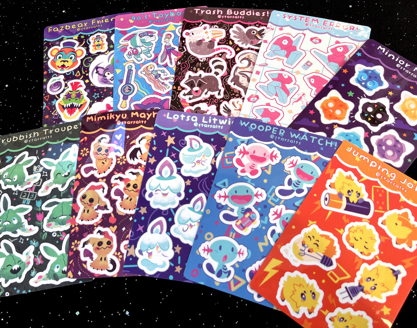 Smeargle Splatter Sticker Sheet