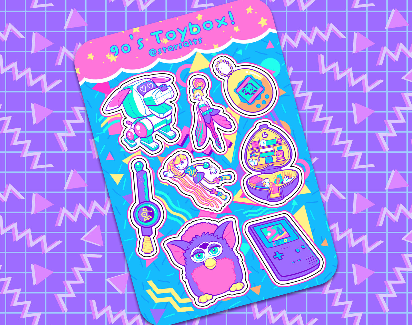 90's Toybox Sticker Sheet