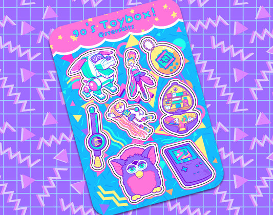 90's Toybox Sticker Sheet