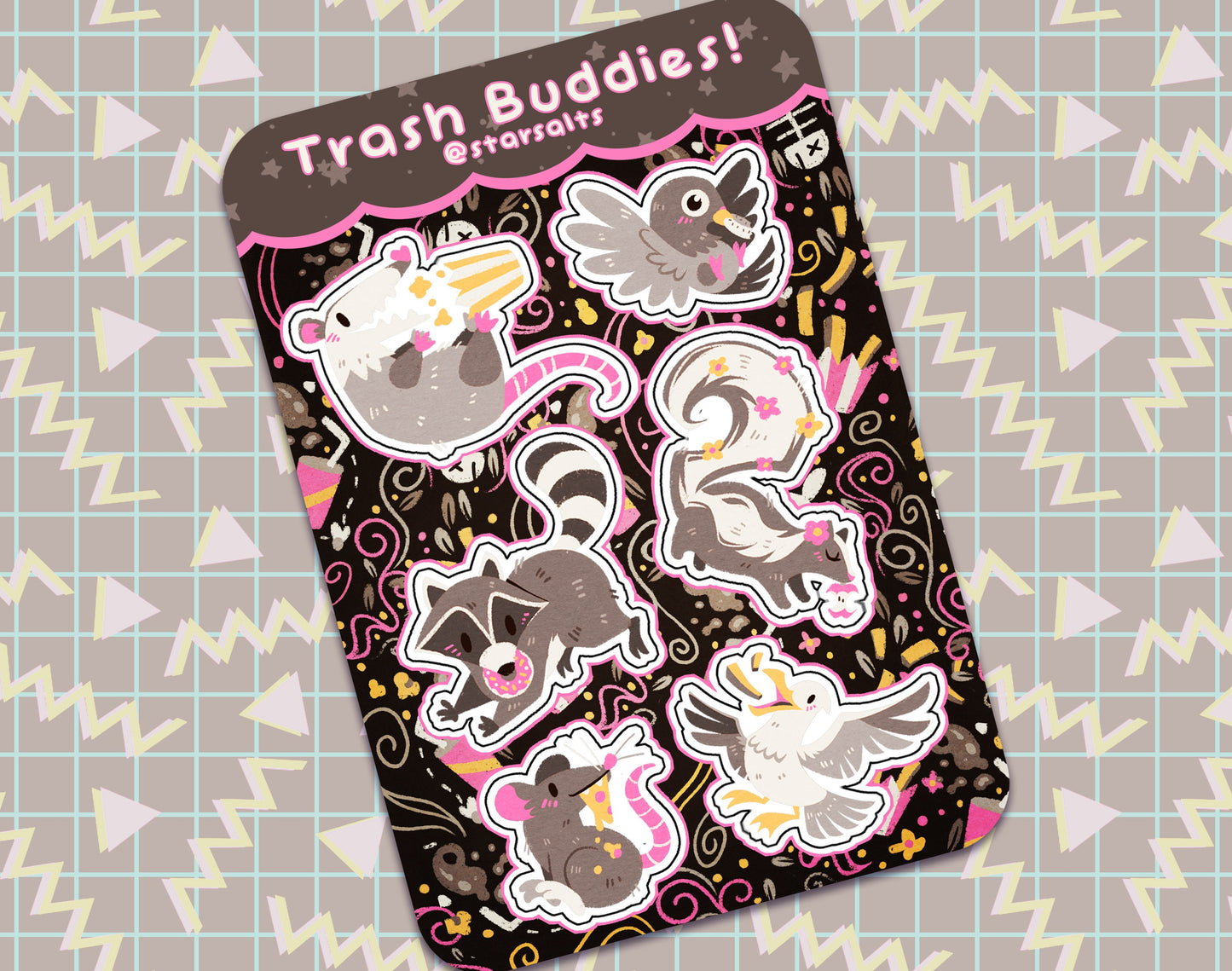 Trash Mammals Sticker Sheet