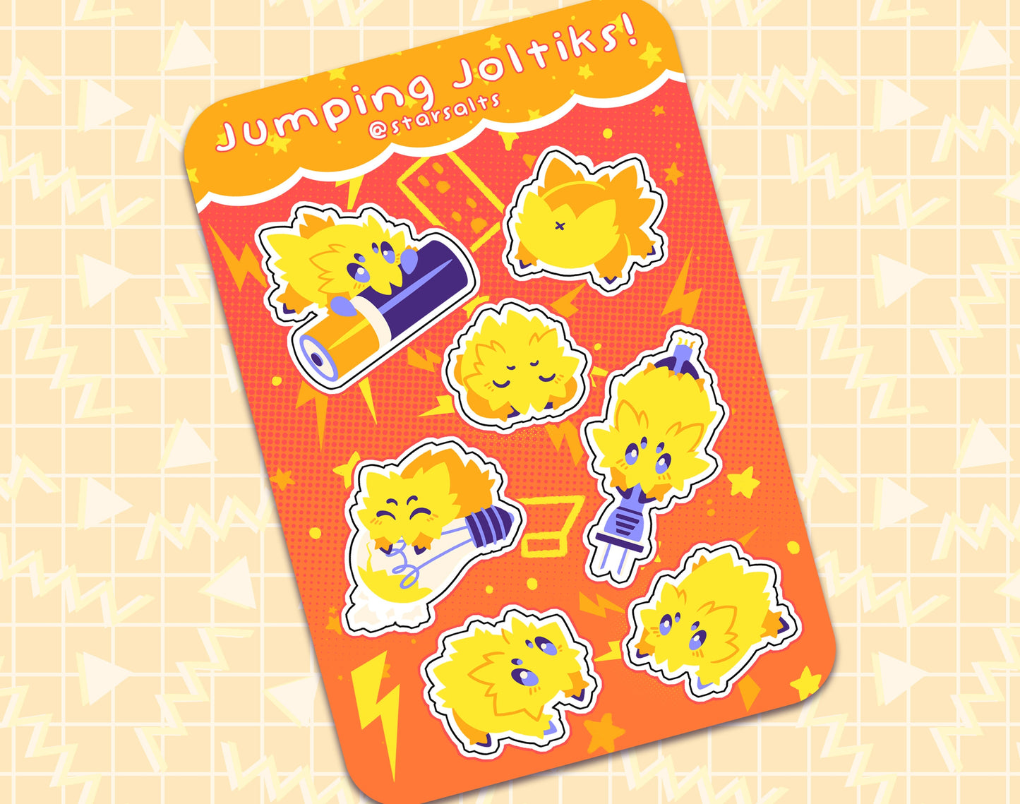 Jumping Joltik Sticker Sheet