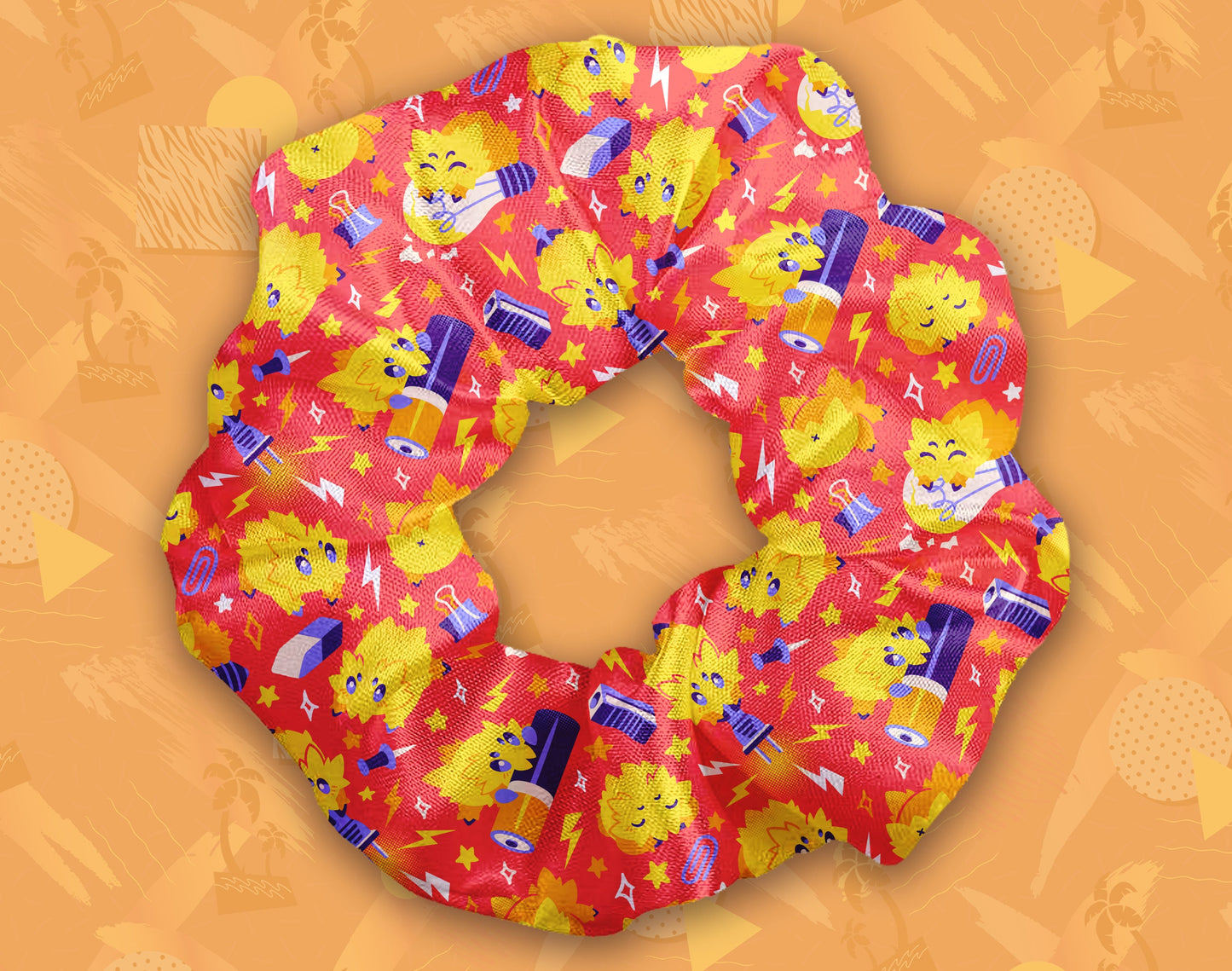 Jumping Joltik Scrunchie