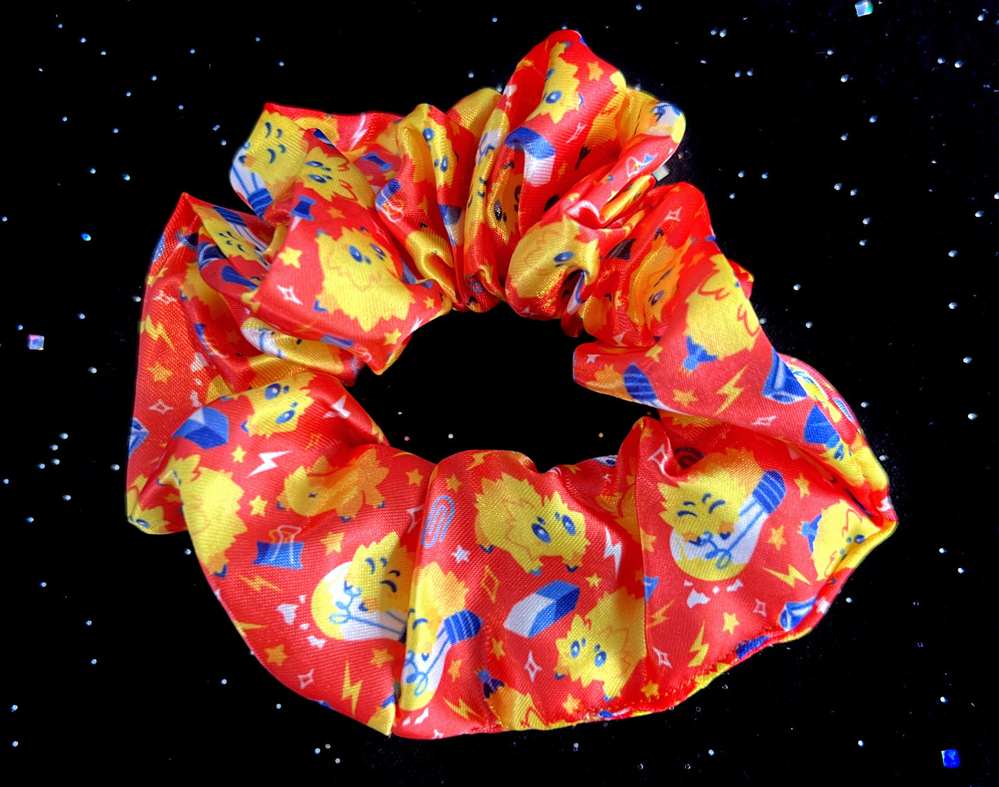 Jumping Joltik Scrunchie