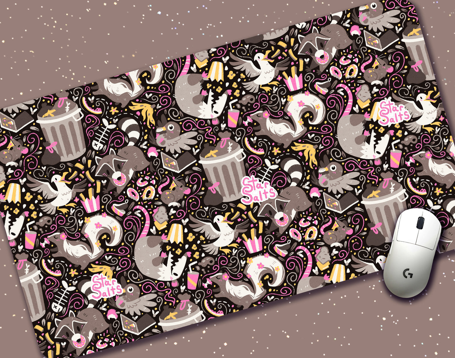 Trash Mammals Jumbo Desk Mat