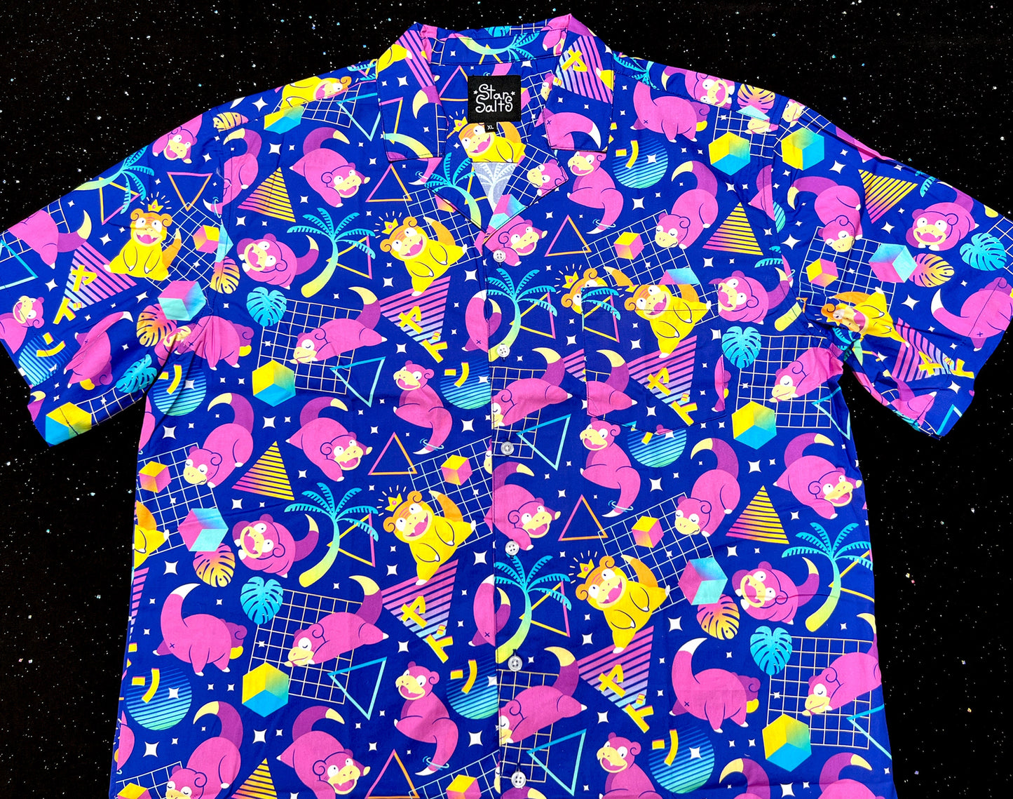Slowpoke Vibes Button Up Shirt