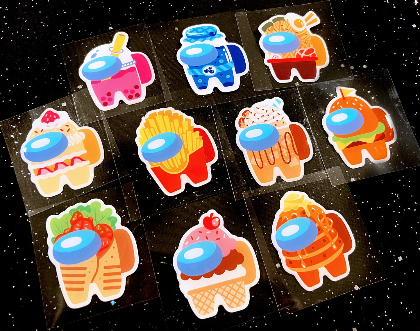 Appetizing Among Us Stickers