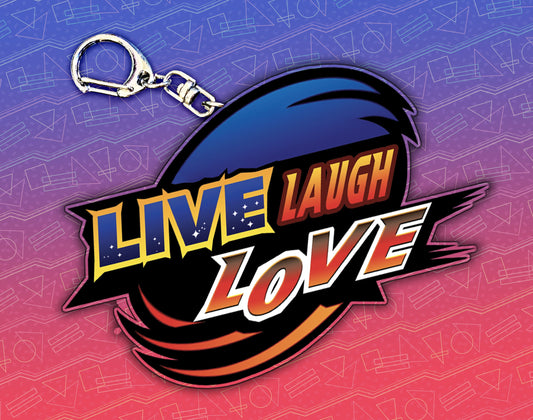 Live and Love 2.5" Acrylic Charm