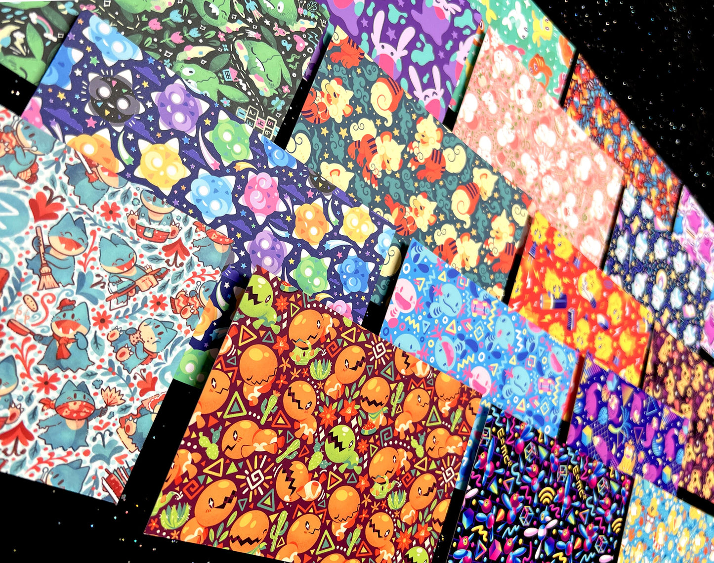 Mix-and-Match Pattern Postcards