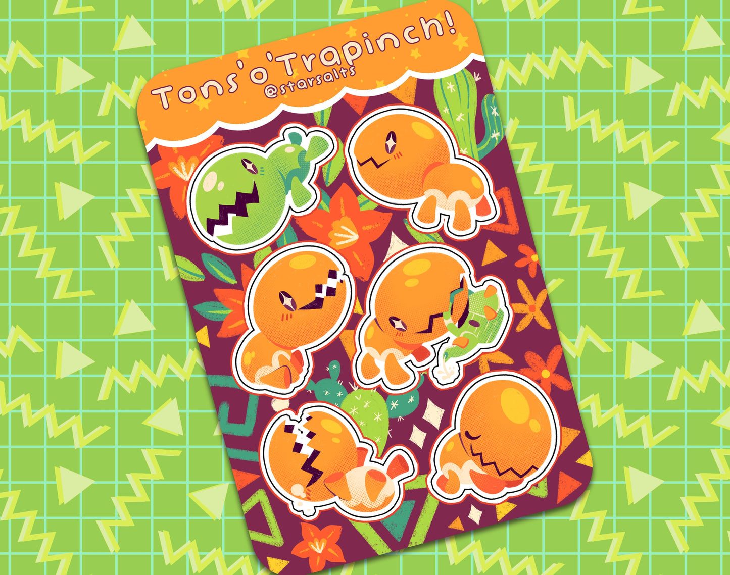 Tons o' Trapinch Sticker Sheet