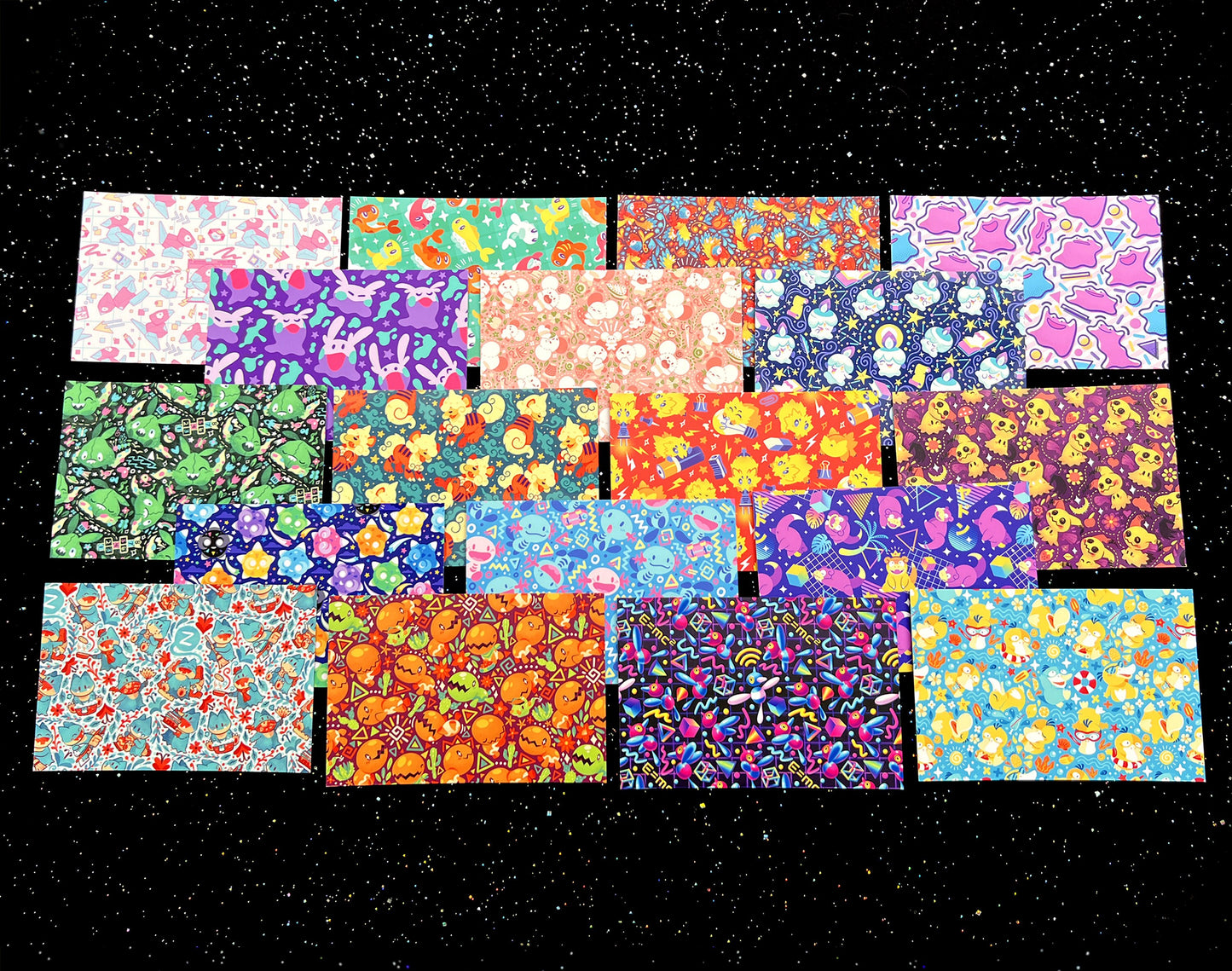 Mix-and-Match Pattern Postcards