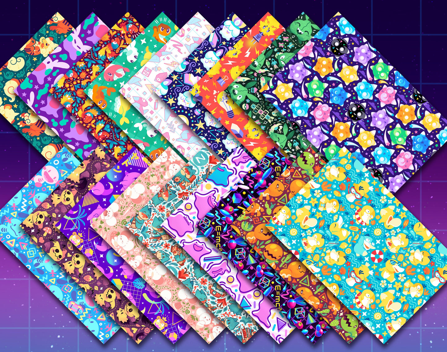 Mix-and-Match Pattern Postcards