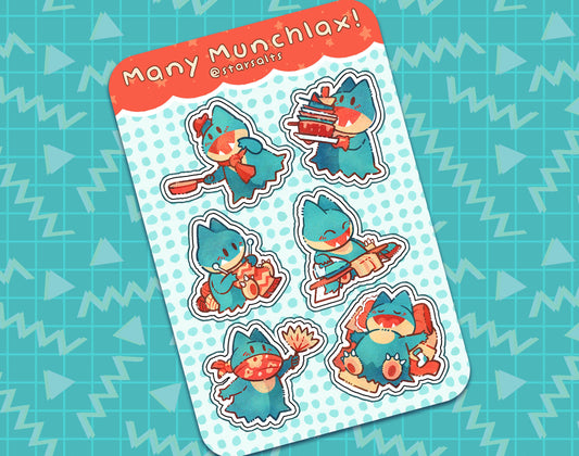 Munchlax Sticker Sheet