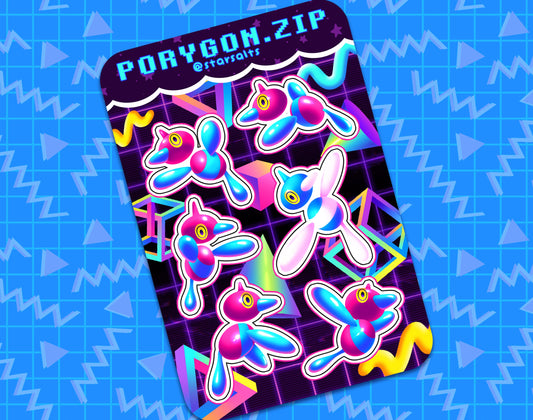 Porygon.ZIP Sticker Sheet