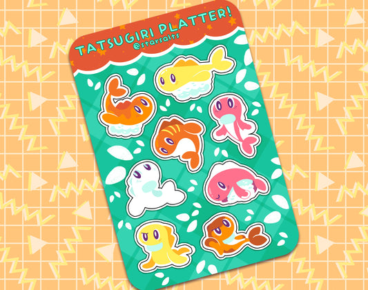 Tatsugiri Platter Sticker Sheet