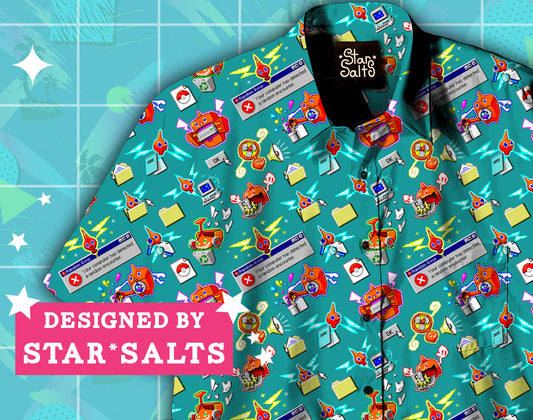 Run Rotom Button Up Shirt