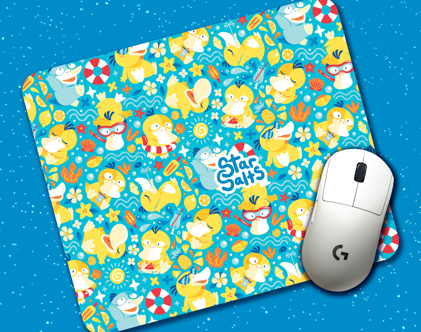 Psyduck Pool Party Mousepad