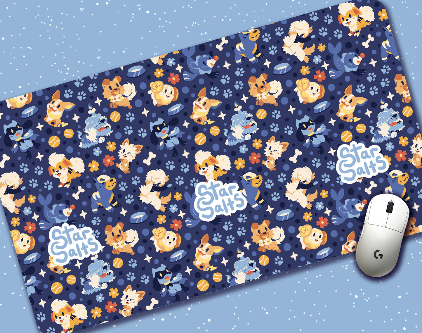 Poke'Dogs Jumbo Desk Mat