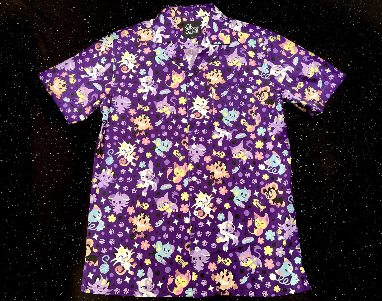 Poke'Cats Button Up Shirt