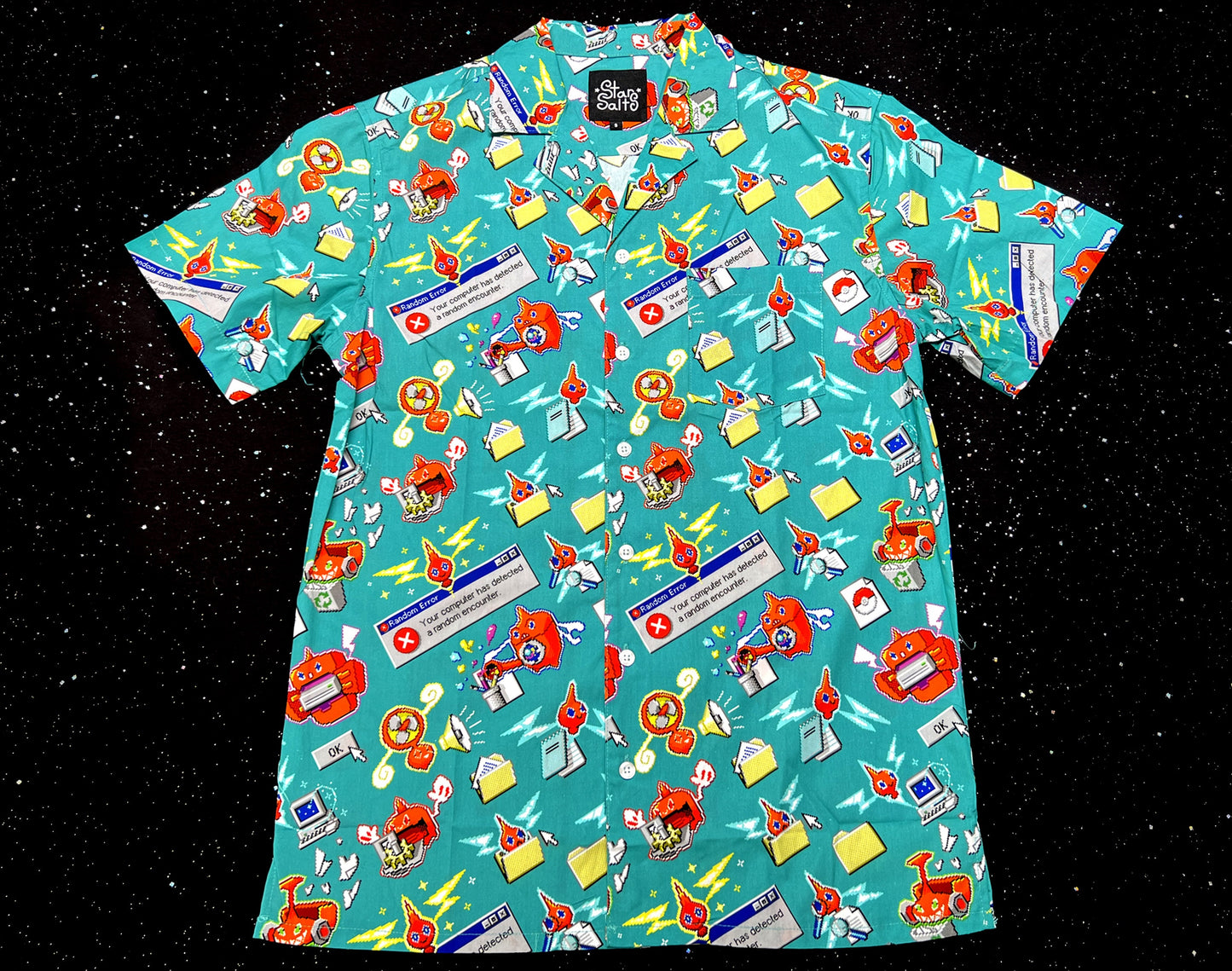 Run Rotom Button Up Shirt