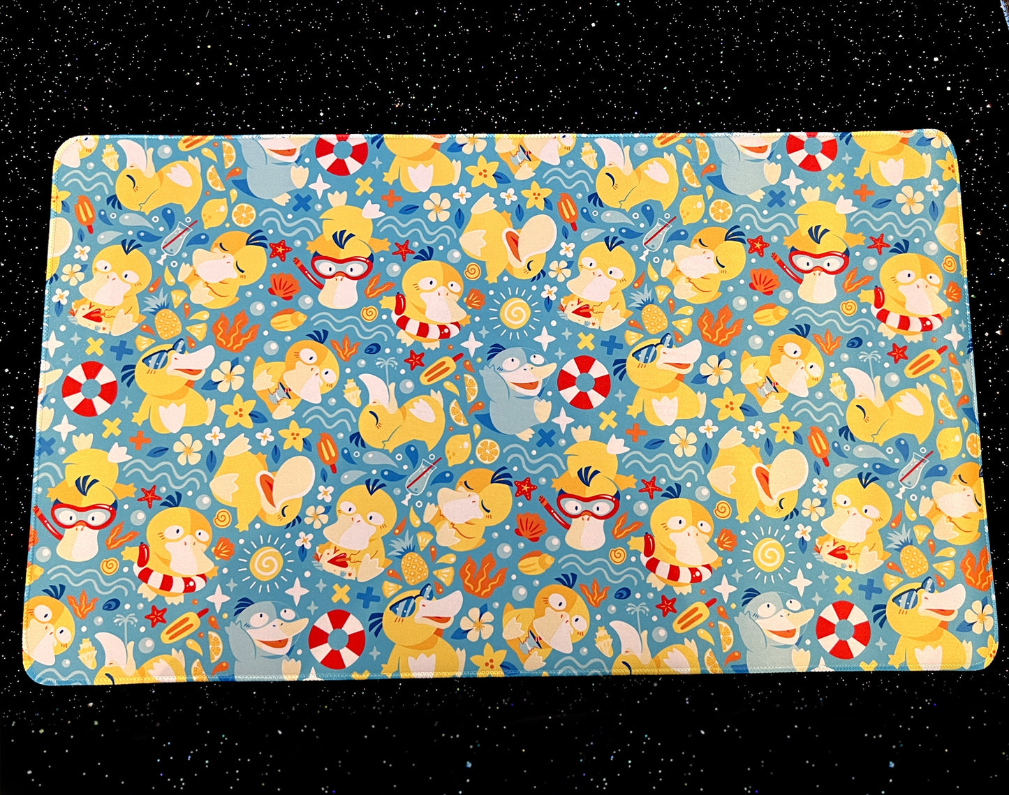 Psyduck Pool Party Jumbo Desk Mat