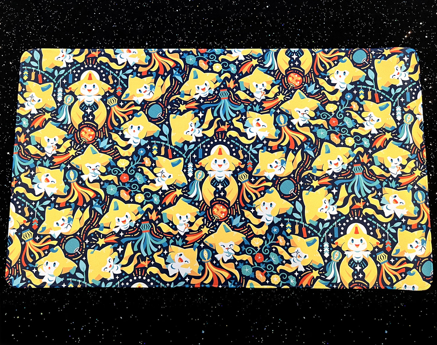 Joyous Jirachi Jumbo Desk Mat