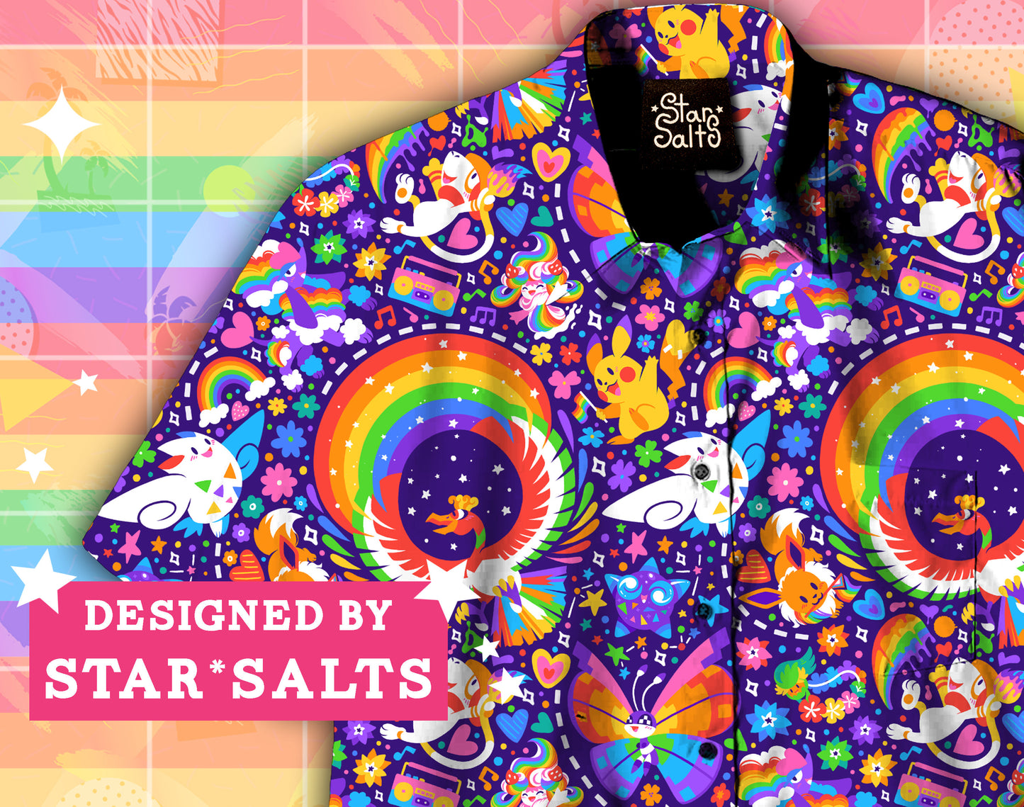 LGBT+ Pride Button Up Shirt