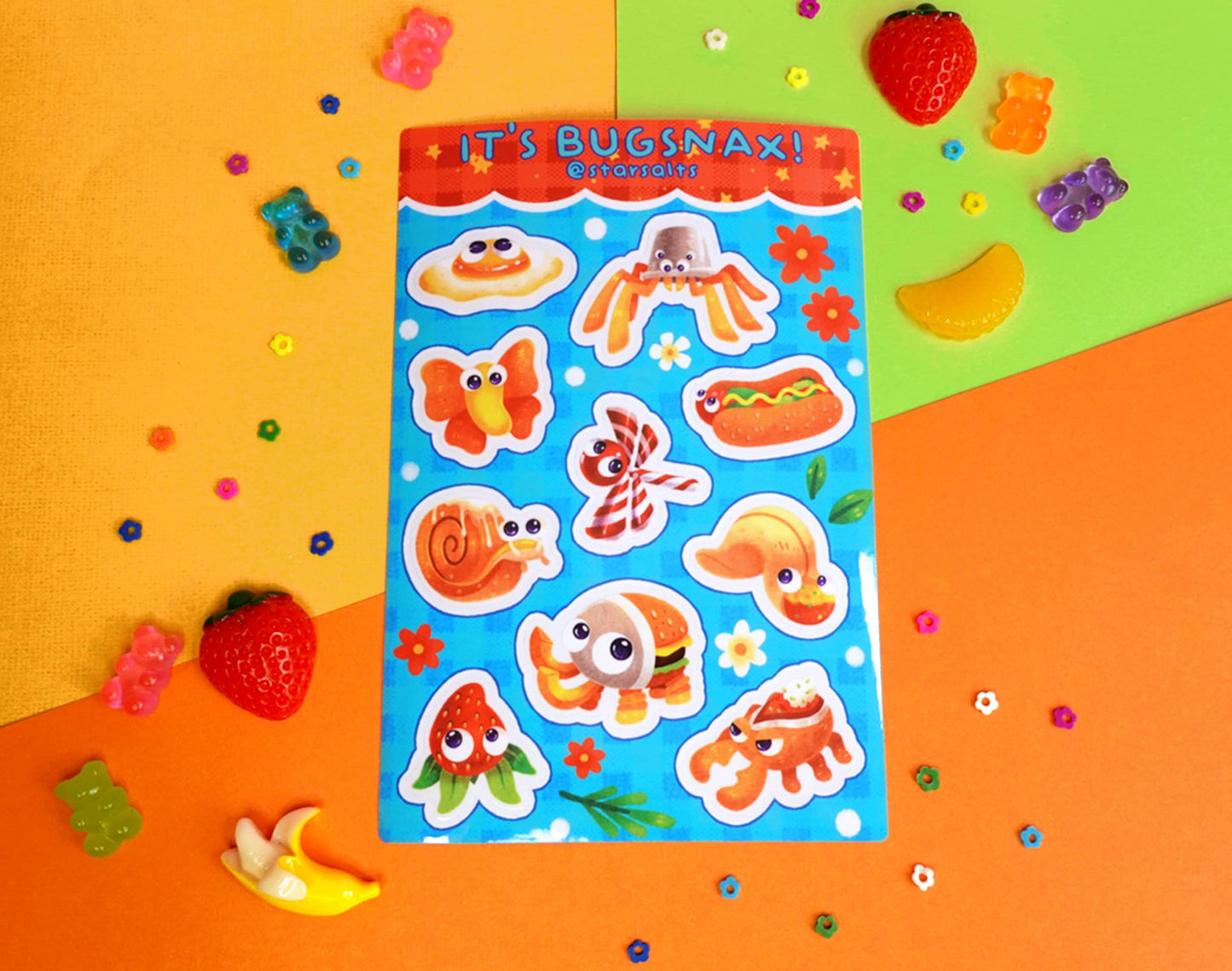 Bugsnax Bites Sticker Sheet