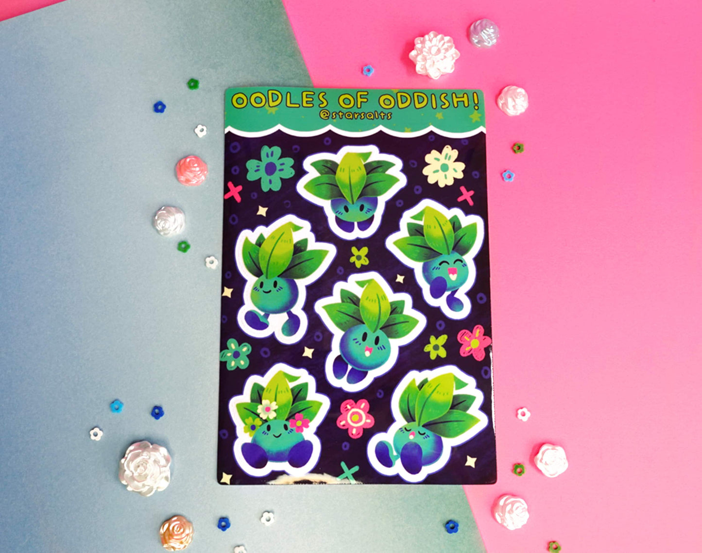 Oodles of Oddish Sticker Sheet
