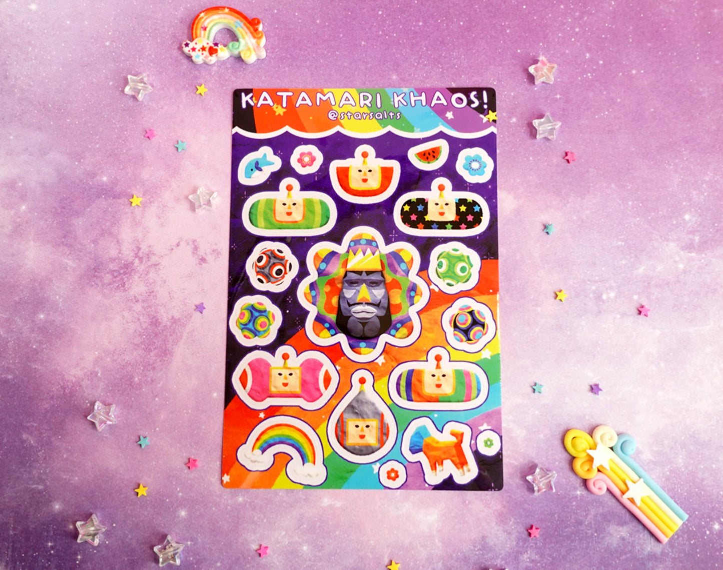Katamari Khaos Sticker Sheet