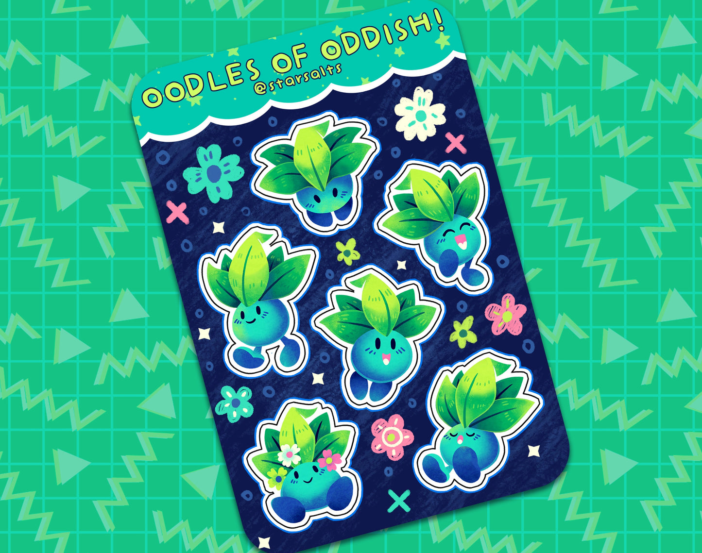 Oodles of Oddish Sticker Sheet